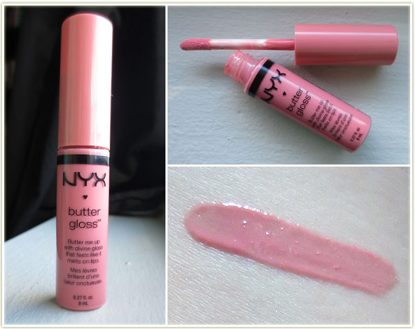 NYX Butter Gloss in Creme Brulee.