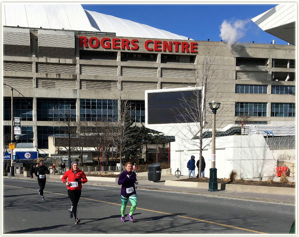 Near the end! Rogers Centre (/the Skydome) behind me!