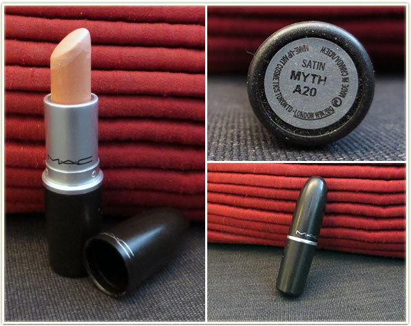 MAC lipstick in Myth.