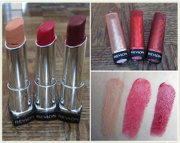 Revlon Lip Butters in Creamsicle, Cherry Tart and Red Velvet