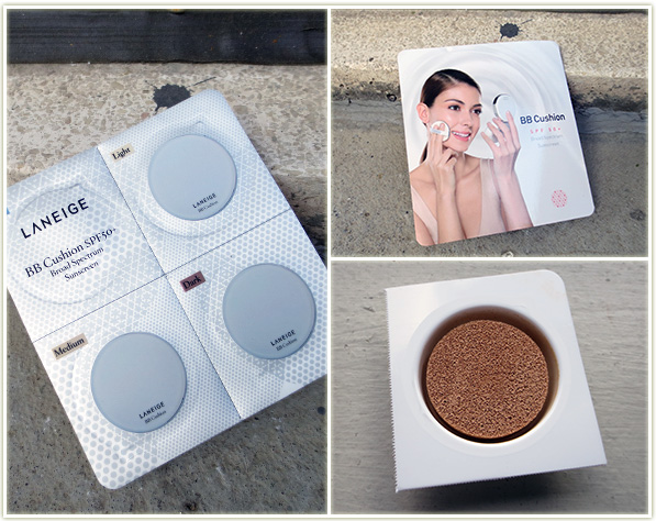 Laneige – BB Cushion SPF in three foundation shades