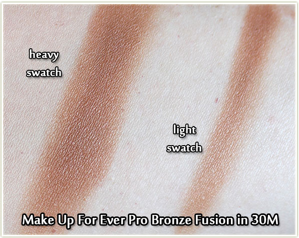 Make Up For Ever Pro Bronze Fusion in 30M - swatches