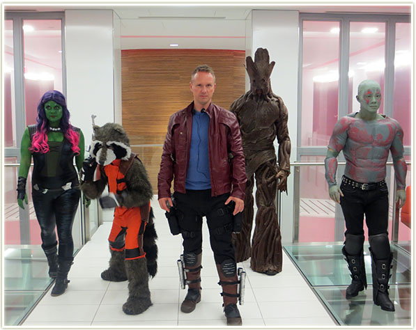 Our group as the Guardians of the Galaxy!