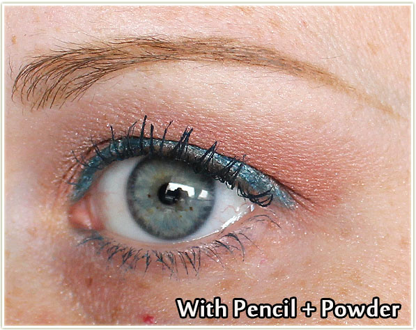 Brow filled in with Maybelline’s Define + Fill Duo – pencil + powder