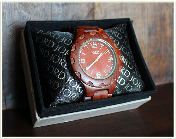 JORD Wood Watch in Sully (Red Sandalwood)