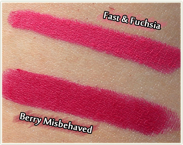 Maybelline Color Blur in Fast & Fuchsia and Berry Misbehaved