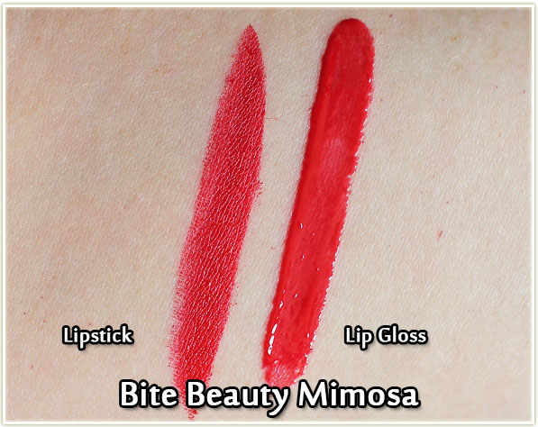 Bite Beauty Mimosa swatches