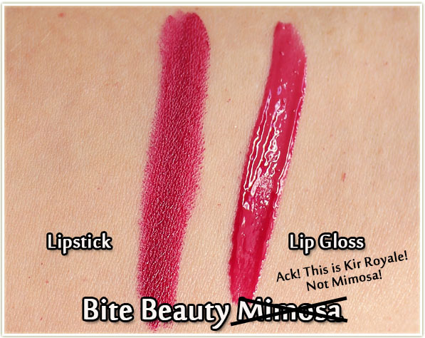 Bite Beauty Kir Royale swatches