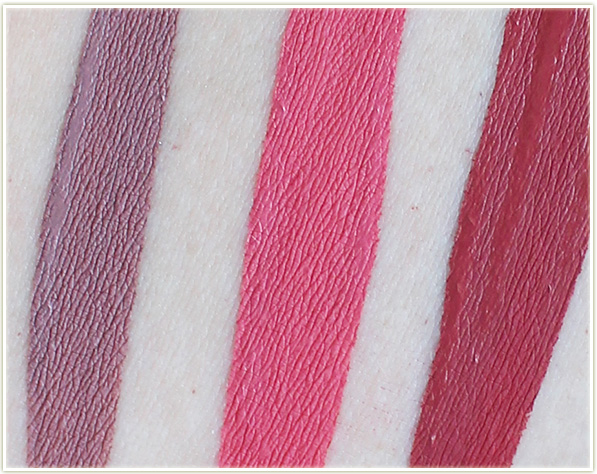 ColourPop Ultra Matte Lip swatches to show texture