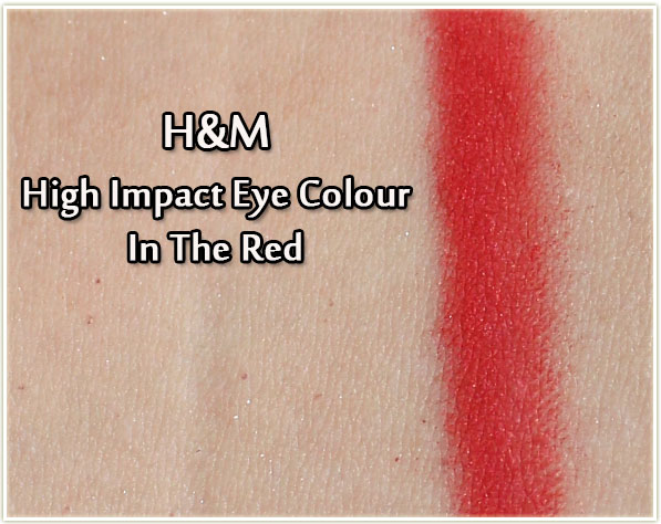 H&M High Impact Eye Colour - In The Red (swatch)