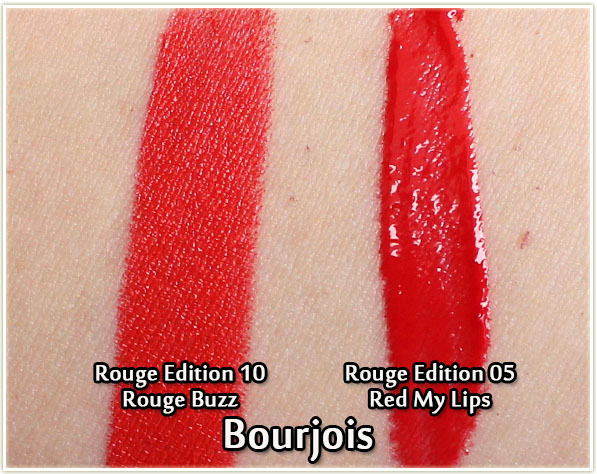 Bourjois Rouge Edition swatches