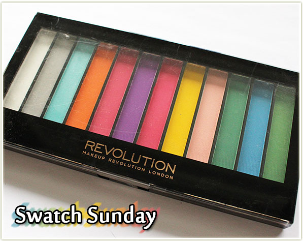 kom sammen mørkere Vanære Swatch Sunday: Makeup Revolution Redemption Palette Matte Brights - Makeup  Your Mind