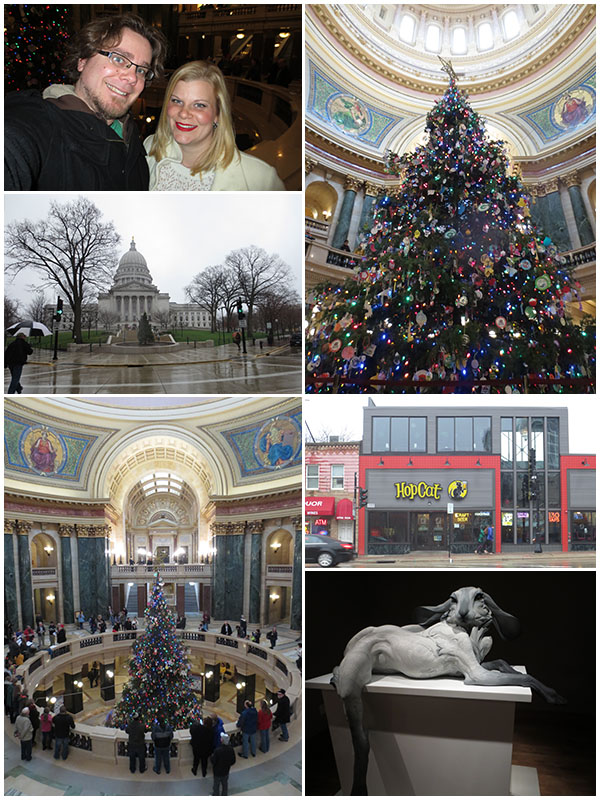 Day 2 - State Capitol, downtown Madison, Hop Cat, museum