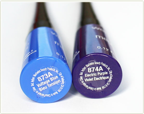 Wet n Wild Mega Liner Liquid Eyeliner in Voltage Blue & Electric Purple
