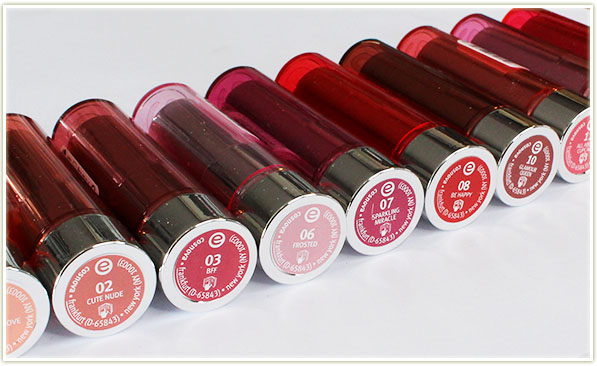 essence Sheer & Shine Lipsticks
