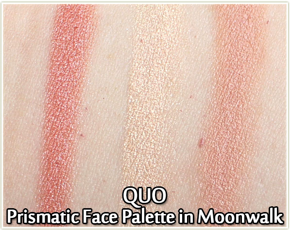 QUO Prismatic Face Palette in Moonwalk - swatches