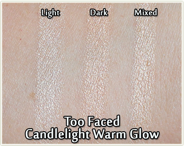 Too Faced Candlelight Warm Glow - swatches