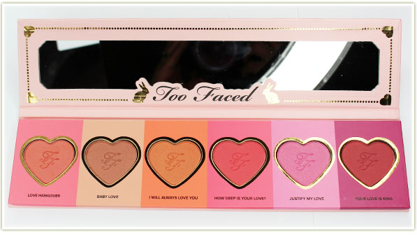 Too Faced Love Flush Blush Wardrobe