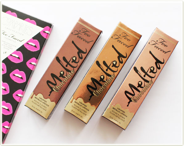 Too Faced Melted Metallic Chocolate Lipsticks