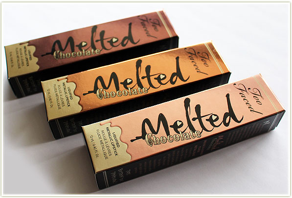 Too Faced Melted Metallic Chocolate Lipsticks