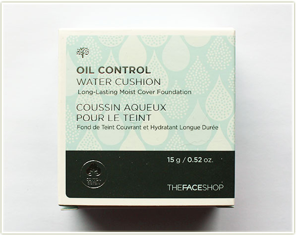 THEFACESHOP Oil Control Water Cushion Foundation in Apricot Beige