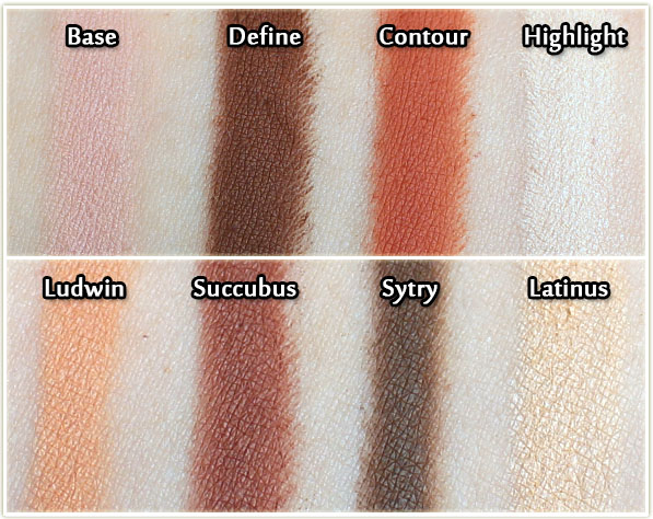 KVD Rust versus KVD Shade + Light Palette - swatches