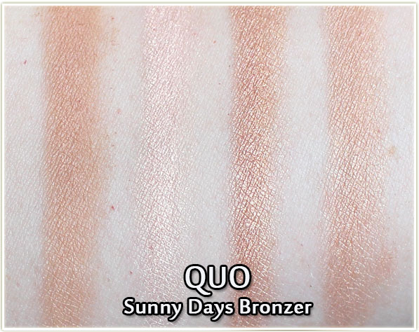 QUO - Summer 2016 - Sunny Days Bronzer - swatched