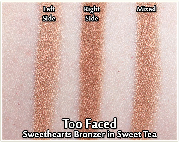 Too Faced Sweethearts Bronzer in Sweet Tea - swatches