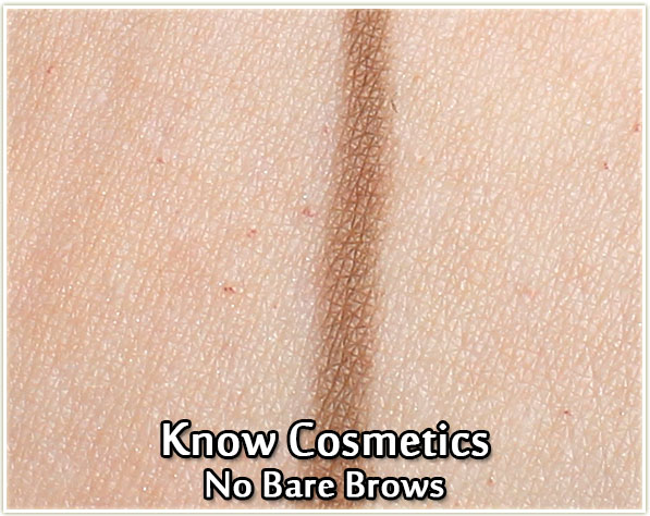Know Cosmetics - No Bare Brows swatch