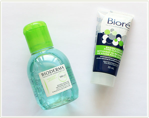 Bioderma Sebium H2O Micelle Solution and Biore Baking Soda Pore Cleanser (free - swap)