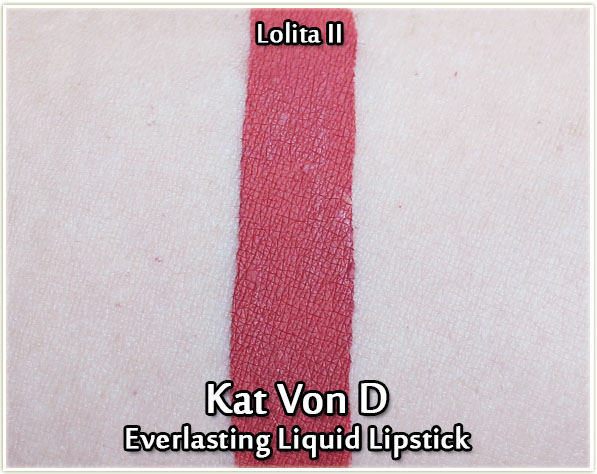 Kat Von D Everlasting Liquid Lipstick in Lolita II - swatch