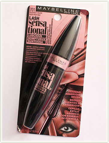 Maybelline Lash Sensational Luscious Full Fan Effect mascara ($5.99 CAD)