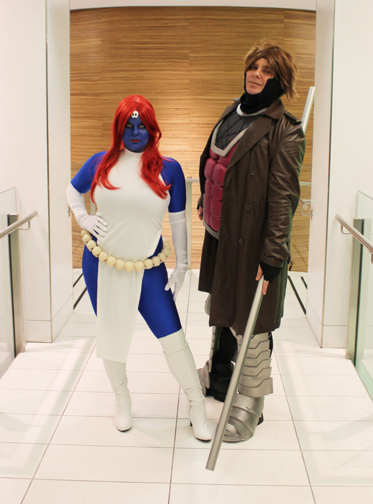 Mystique and Gambit (myself and my husband!)