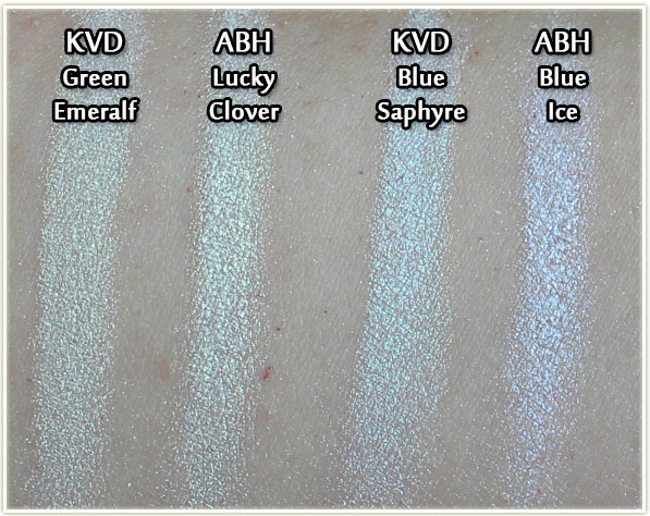 Kat Von D Alchemist Holographic Palette versus Anastasia Beverly Hills Moonchild Palette