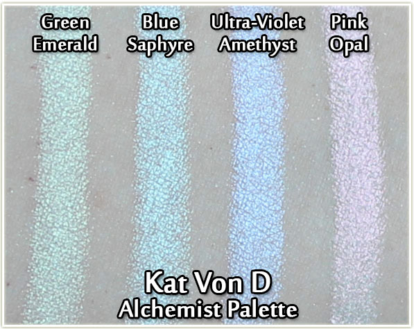 Kat Von D Alchemist Holographic Palette - swatches