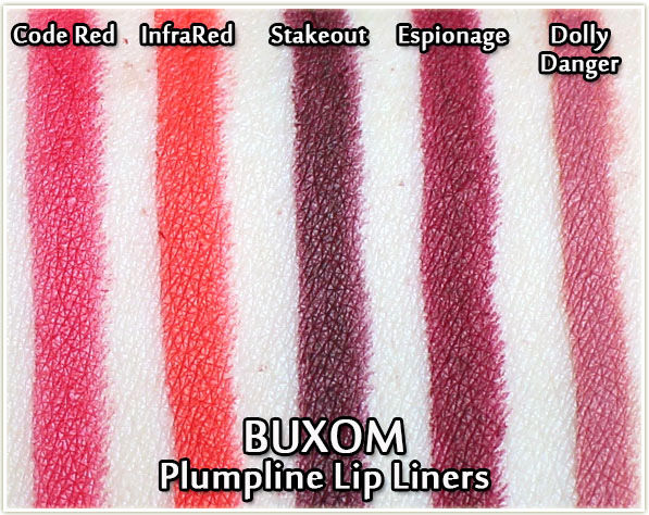 Buxom Plumpline Lip Liner Swatches