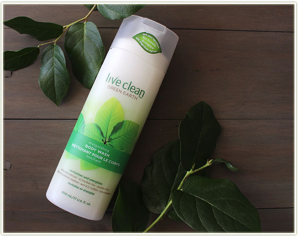 Live Clean Green Earth body wash
