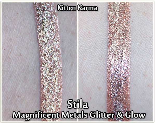 Stila Magnificent Metals Glitter & Glow Liquid Eye Shadow in Kitten Karma - swatch