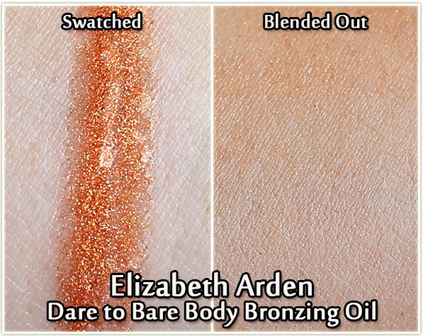 Elizabeth Arden Dare to Bare Body Bronzing Oil - swatches