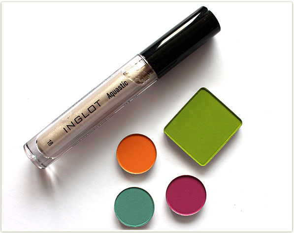 Inglot Aquastic in 18 and Inglot Ms. Butterfly eyeshadows