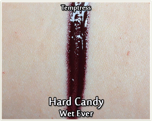 Hard Candy Wet Ever Bold Hold Lip Lacquer in Temptress - swatch