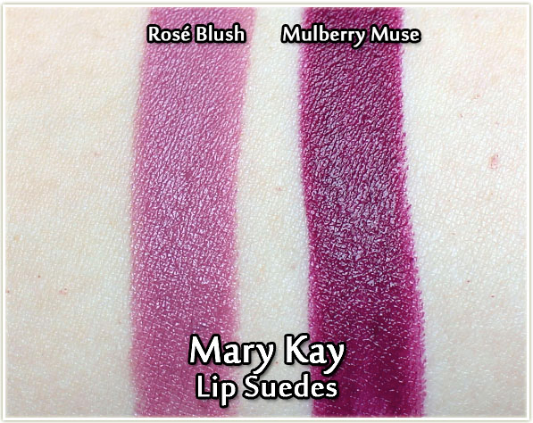 Mary Kay Fall 2017 Color Collection - lip suedes in Rose Blush and Mulberry Muse