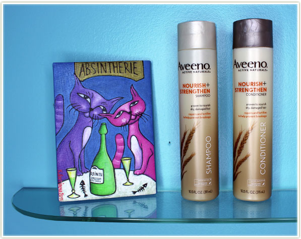 Aveeno Nourish + Strengthen Shampoo and Conditioner