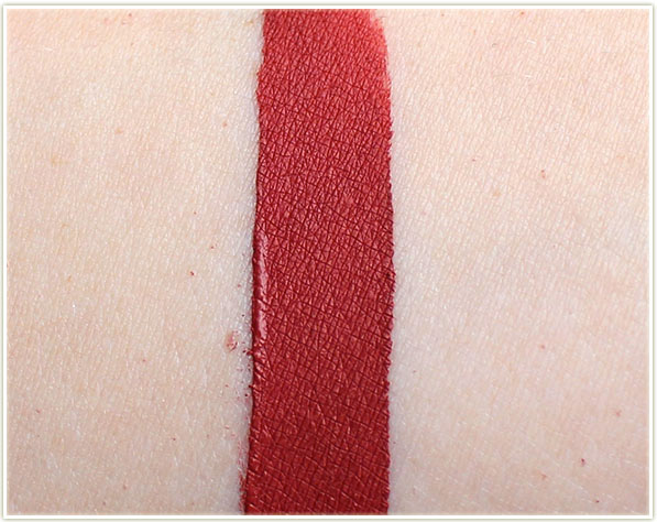 Too Faced Melted Matte in Gingerbread Man - swatch