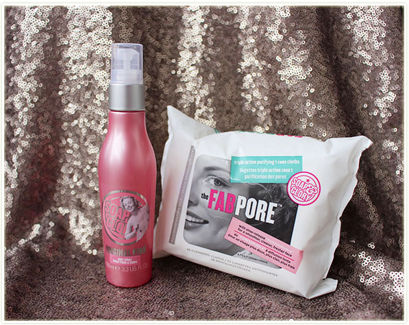 Soap & Glory Body Spray in Original Pink and The Fab Pore T-Zone Cloths