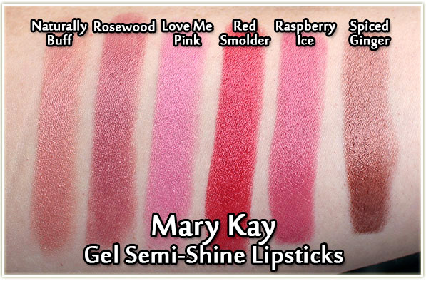 Gel Semi-Shine Lipstick Swatches - Group 1