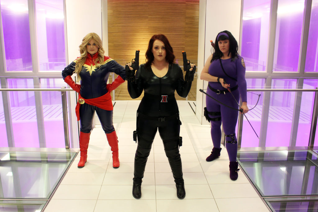 Captain Marvel, Black Widow and Kate Bishop