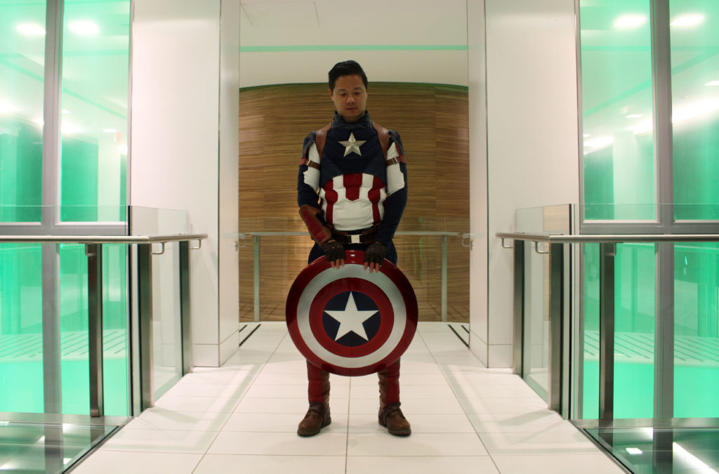 Stephen as Captain America