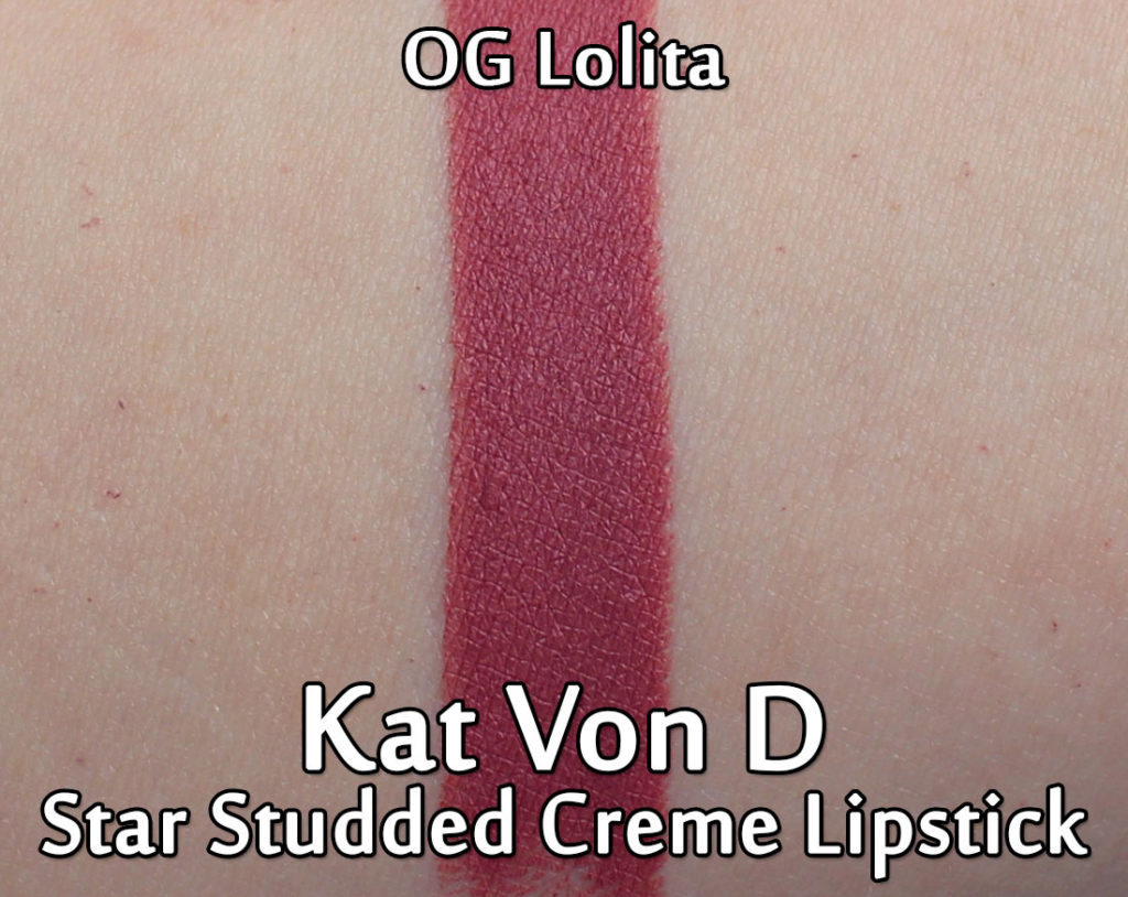 mode Gravere Stirre Kat Von D Studded Kiss Crème Lipstick in OG Lolita (Review & Swatches) -  Makeup Your Mind