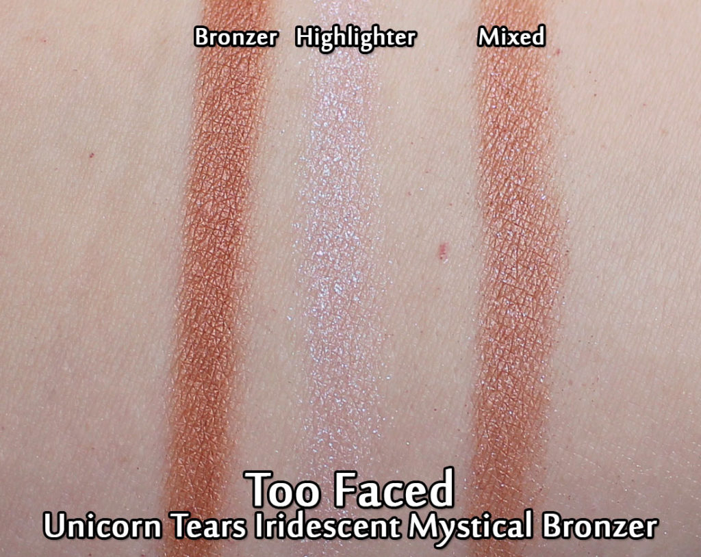 Too Faced Unicorn Tears Iridescent Mystical Bronzer - swatches